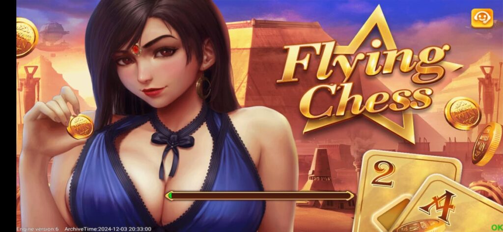 Secure login screen of Flying Chess game download with register and login buttons